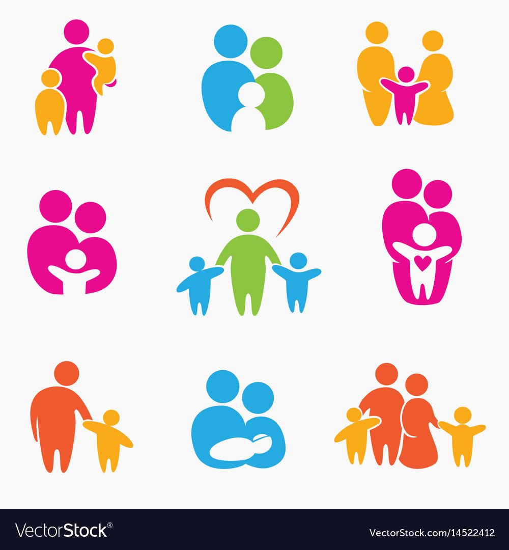 Логотип люди и дети