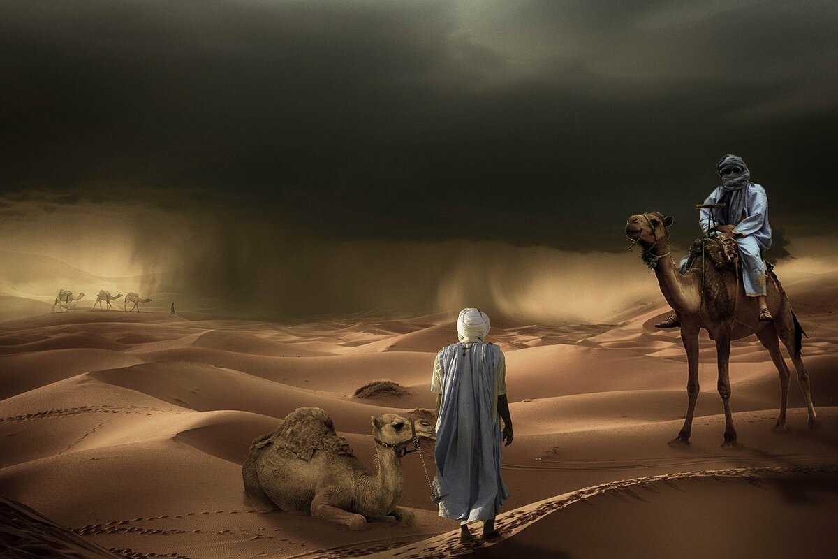 Пророк Мухаммад в пустыне
