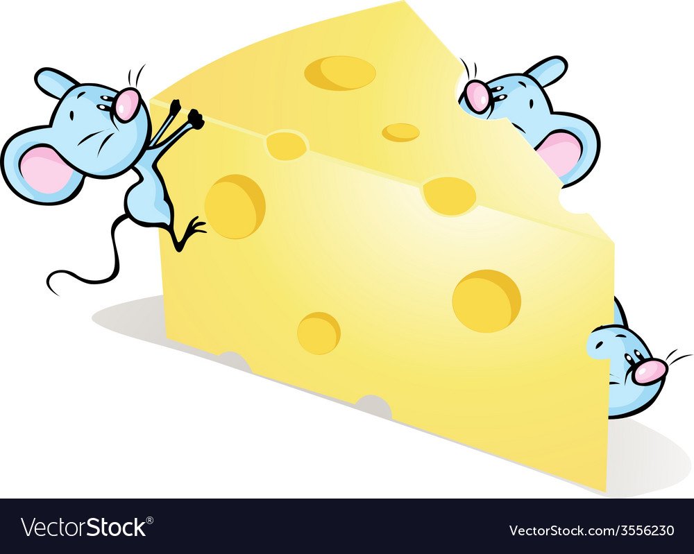 Мышка и сыр для детей