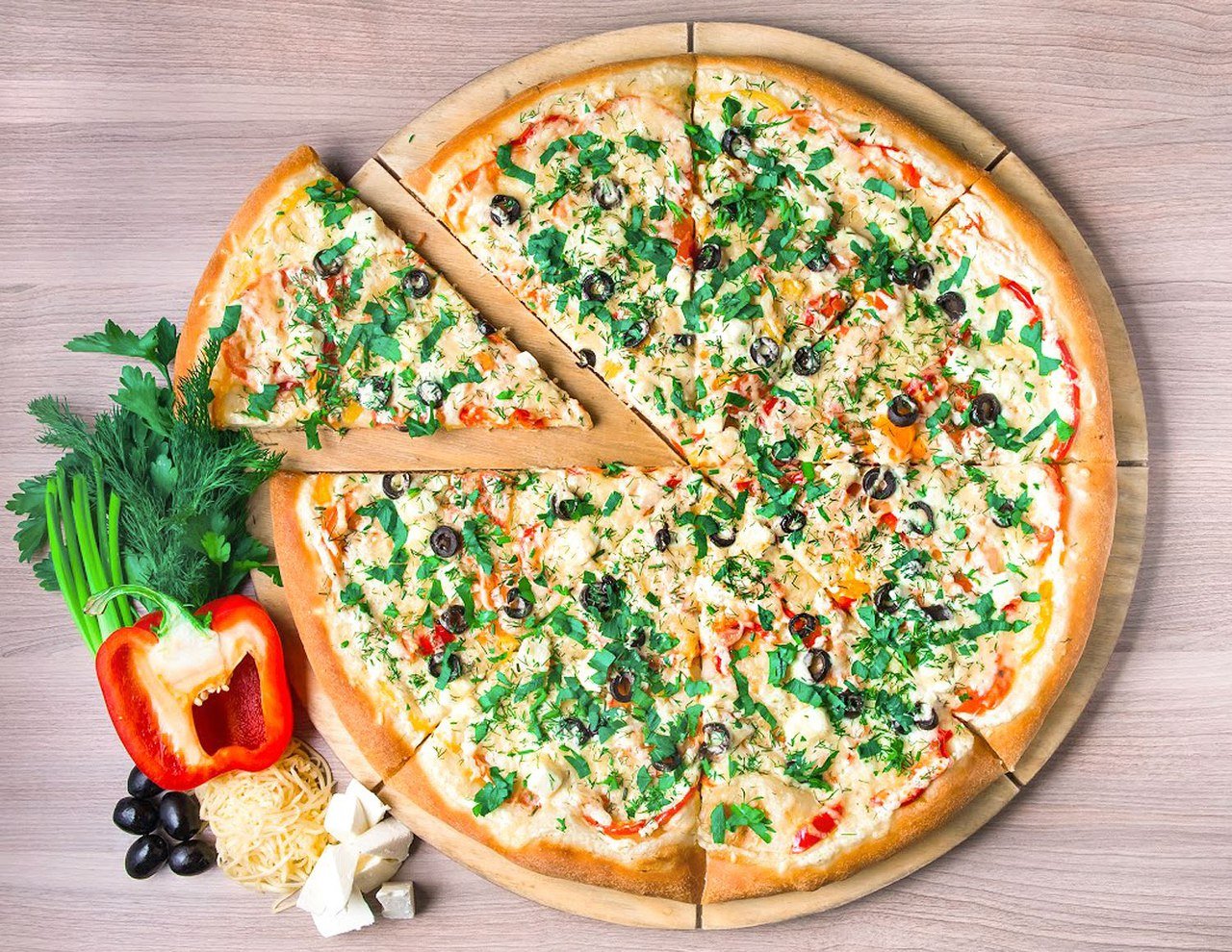 пицца со всеми зелеными начинками фото 86