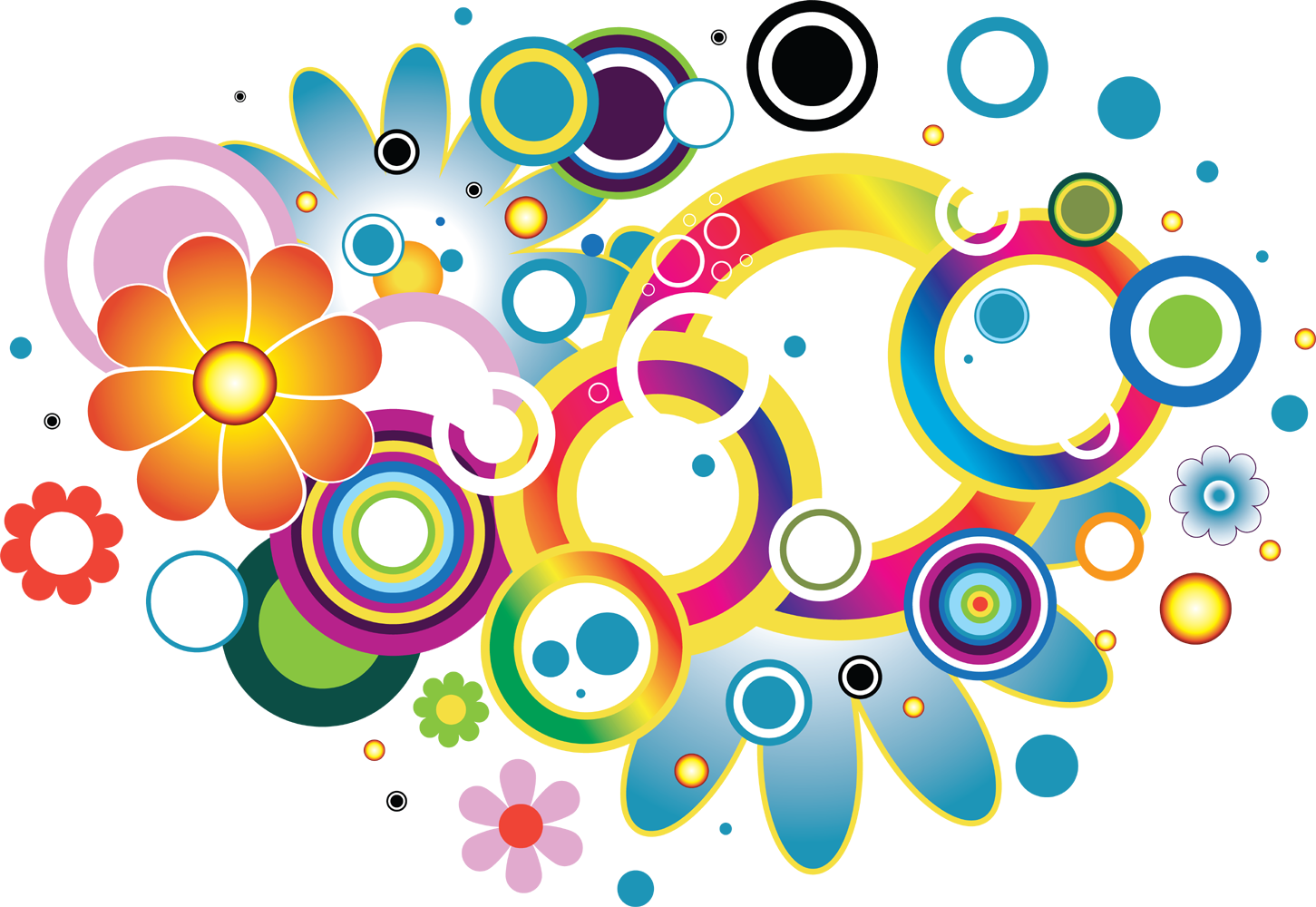 Логотип творчество. Разноцветные узоры. Цветной круг. Фон разноцветные круги. Яркие узоры.
