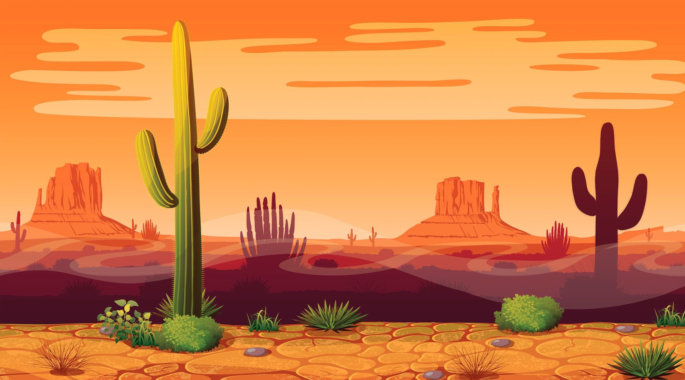 Пустыня Техас 2д для игры