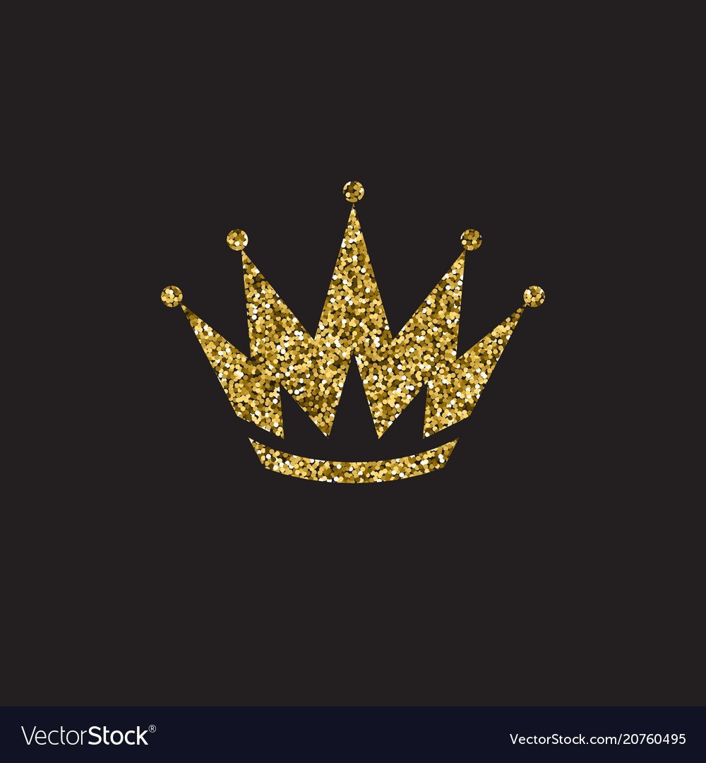 Корона на чёрном фоне логотип