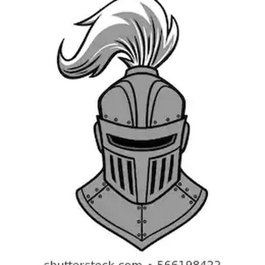 Рыцарский шлем векторный