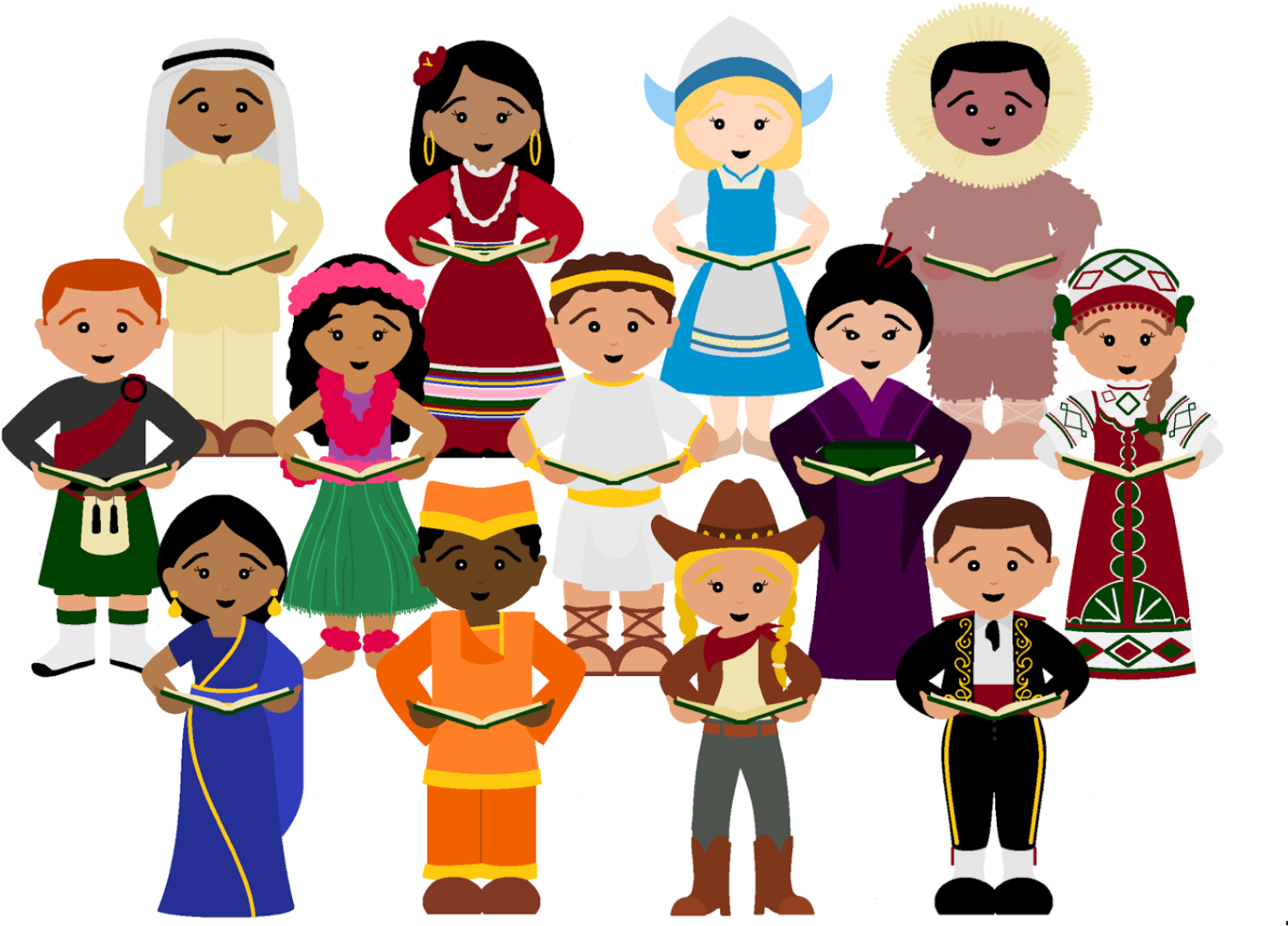 Многонациональные общности. Разные народы. Люди разных народностей. Национальности для детей.