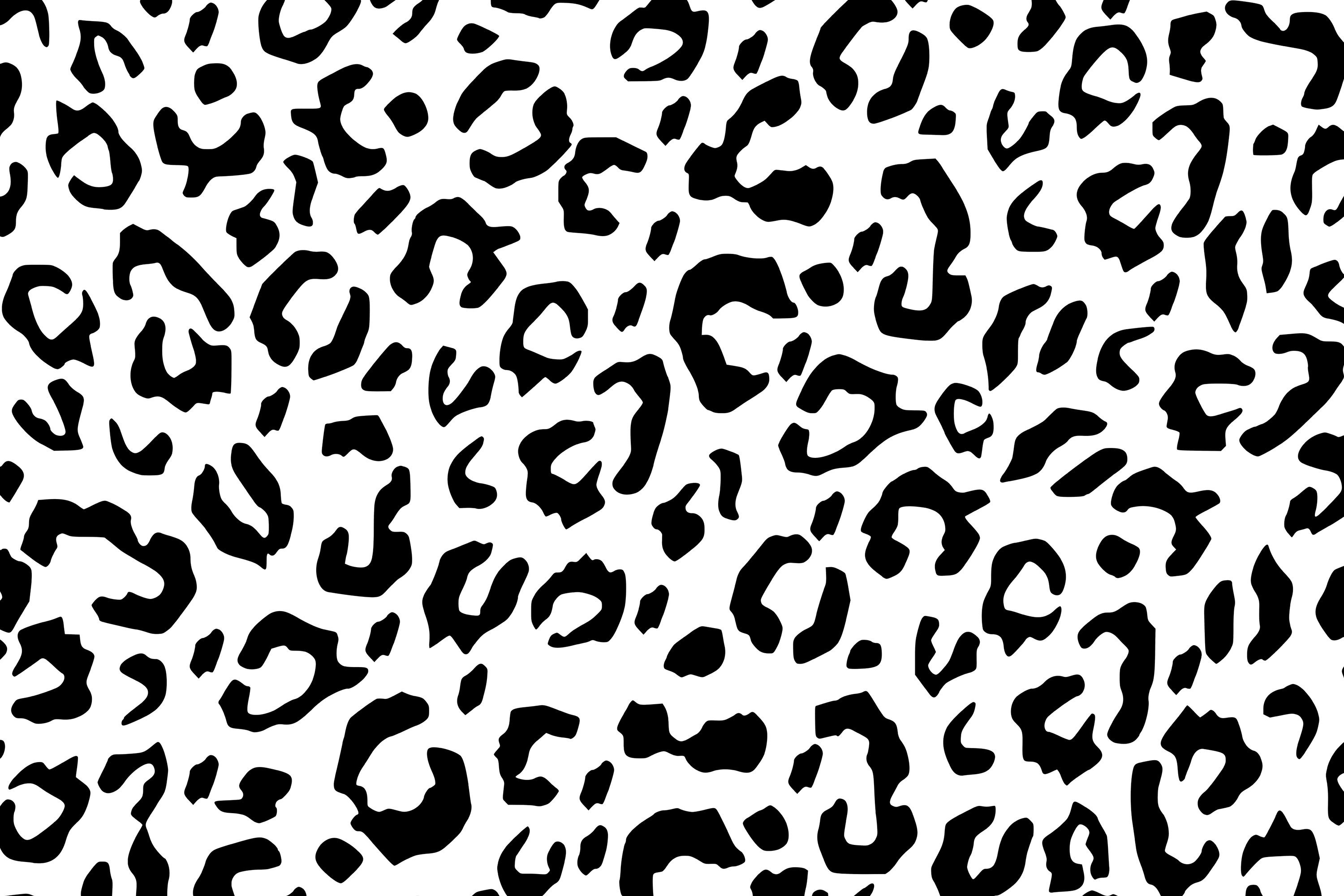 Леопард цепочка pattern