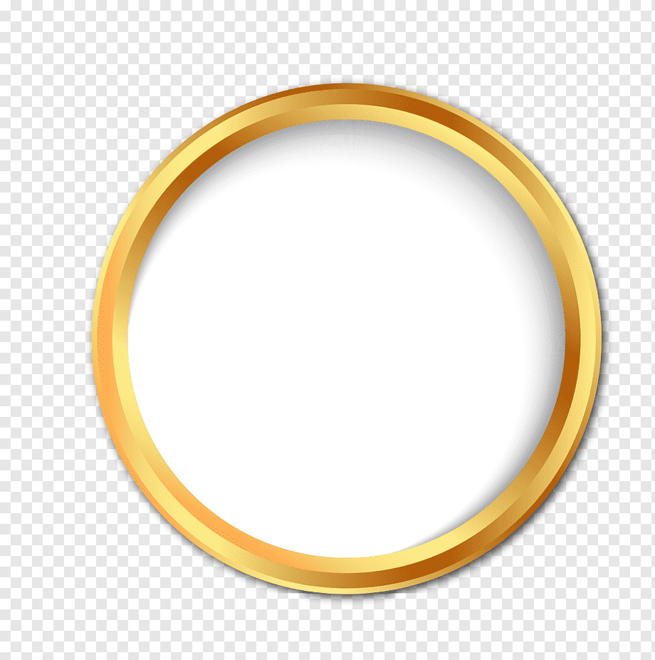 Золотая круглая рамка