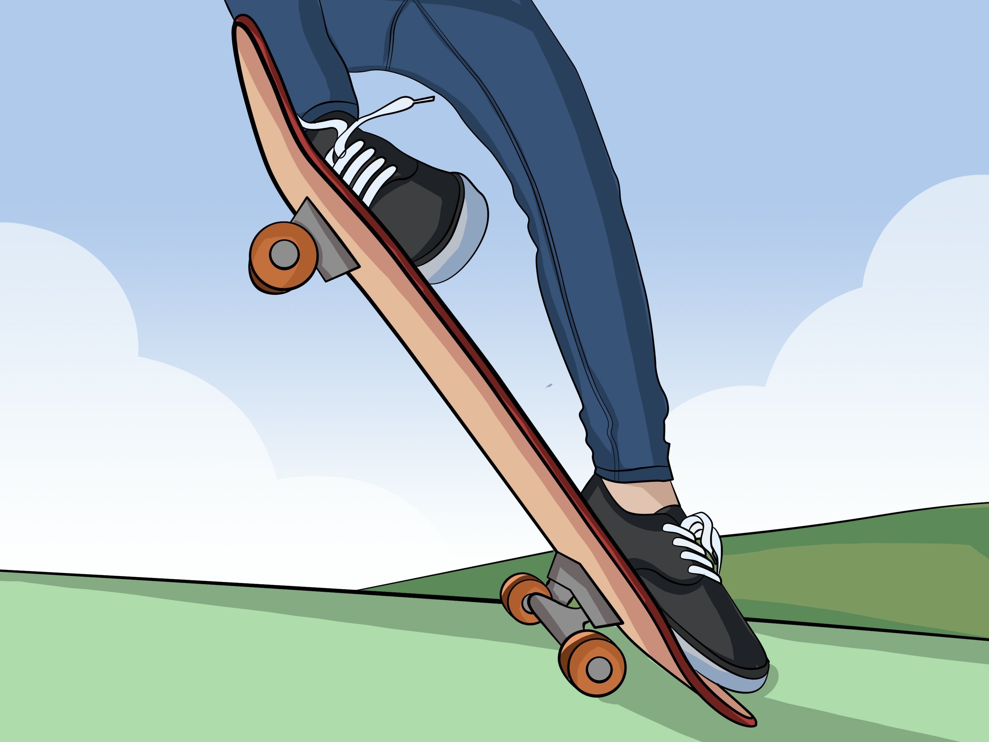Как научиться кататься на скейте с нуля. Скейтборд рисунок. Скейтборд трюковой.