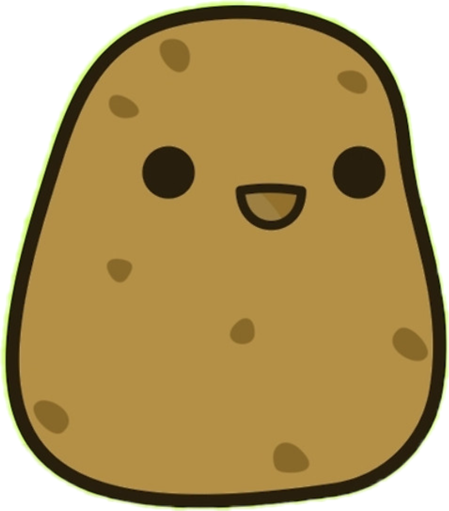 Веселая картошечка. Милая картошка. Злая картошка. Картошка с глазками. Картошка стикер.