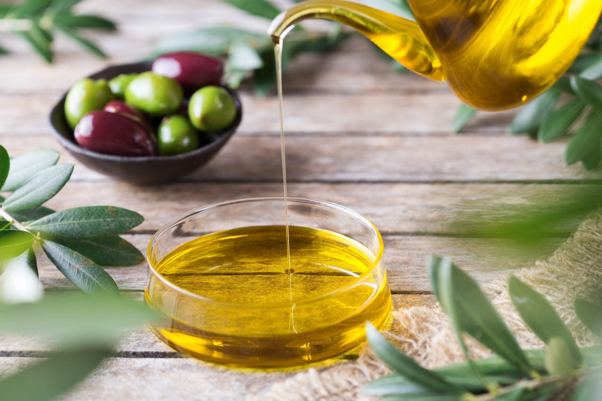 Оливковое масло с овощами