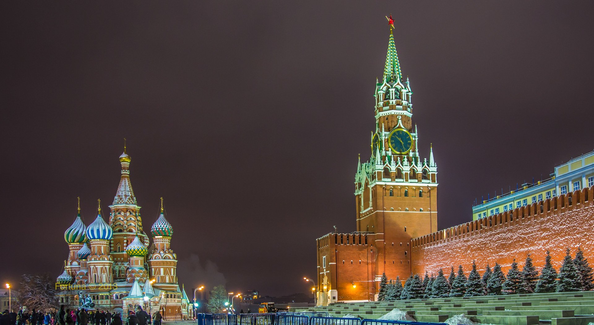 Новогодняя Москва обои