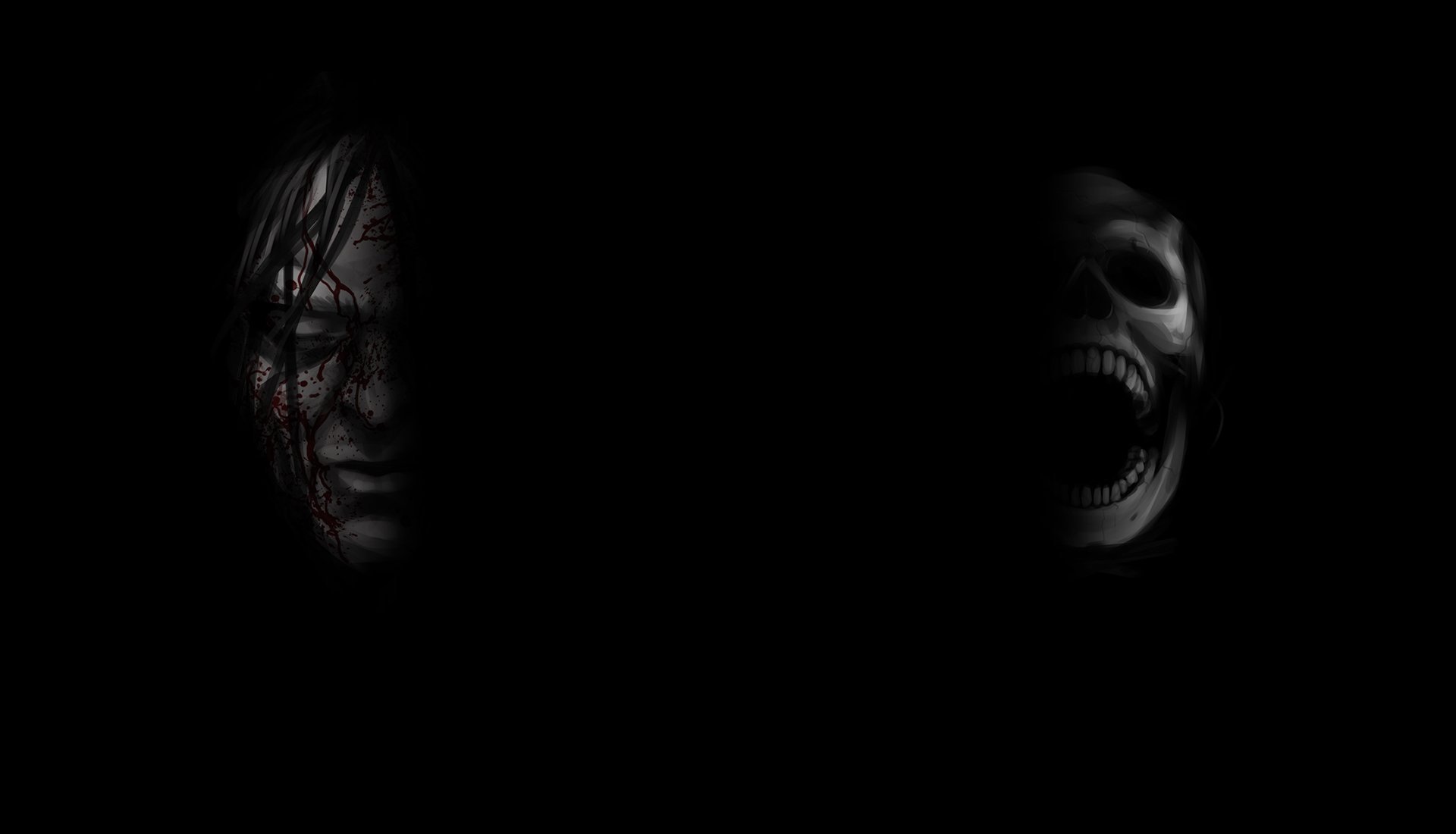 Черный фон для вк. Страшное лицо на черном фоне. Страшные обои на рабочий стол. Страшные лица на темном фоне.