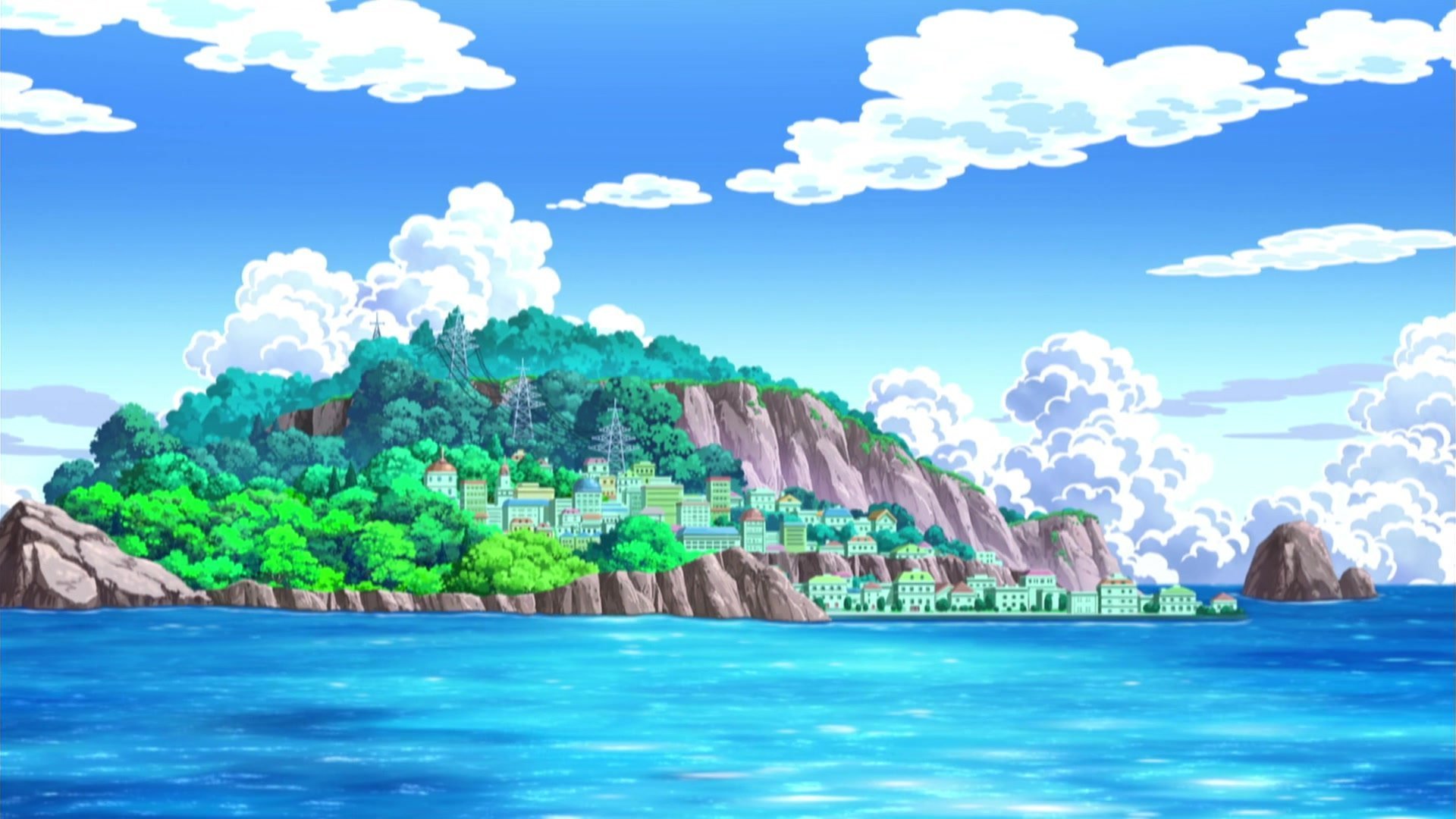Animeverse island. Пиксельный остров.
