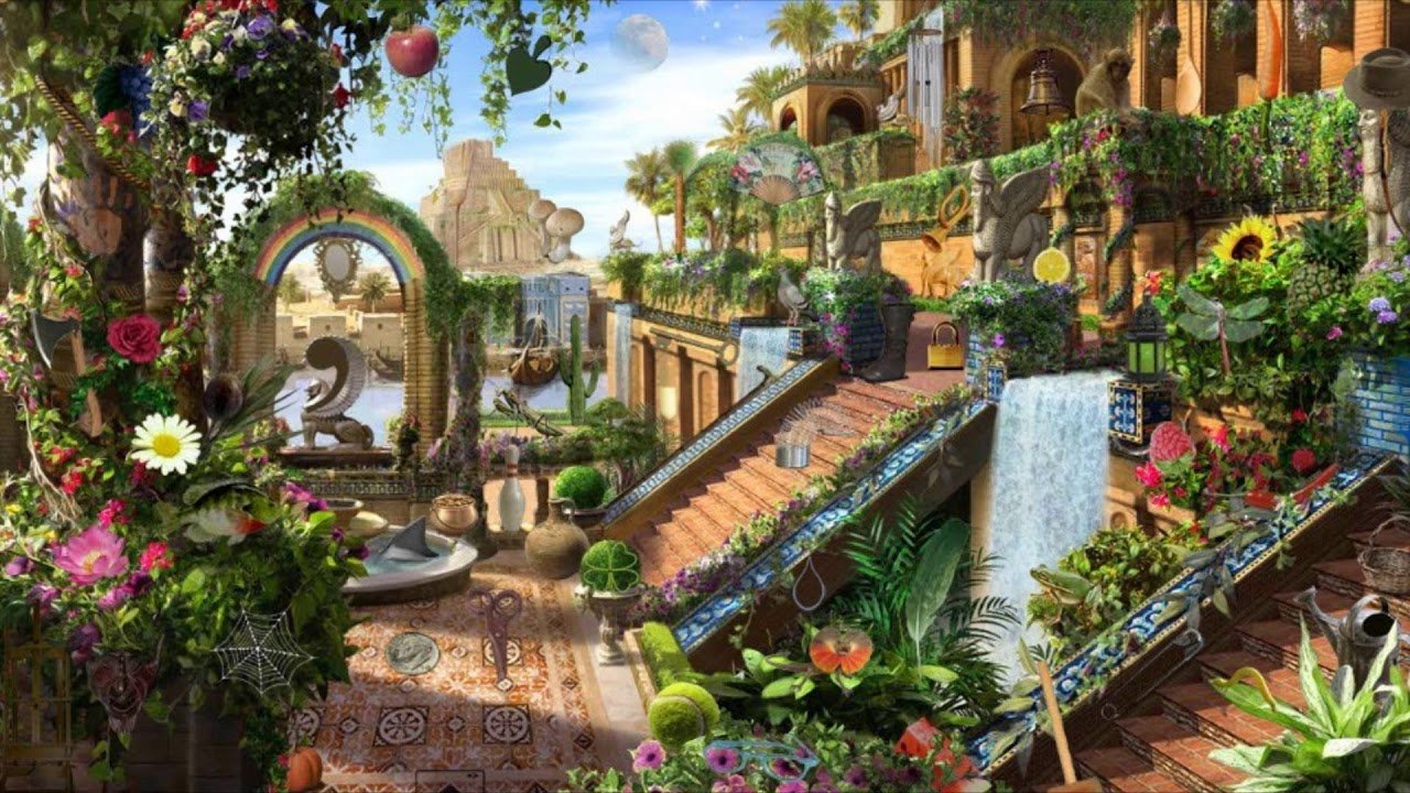 Висячие сады Семирамиды (Вавилон, 600 г. ...