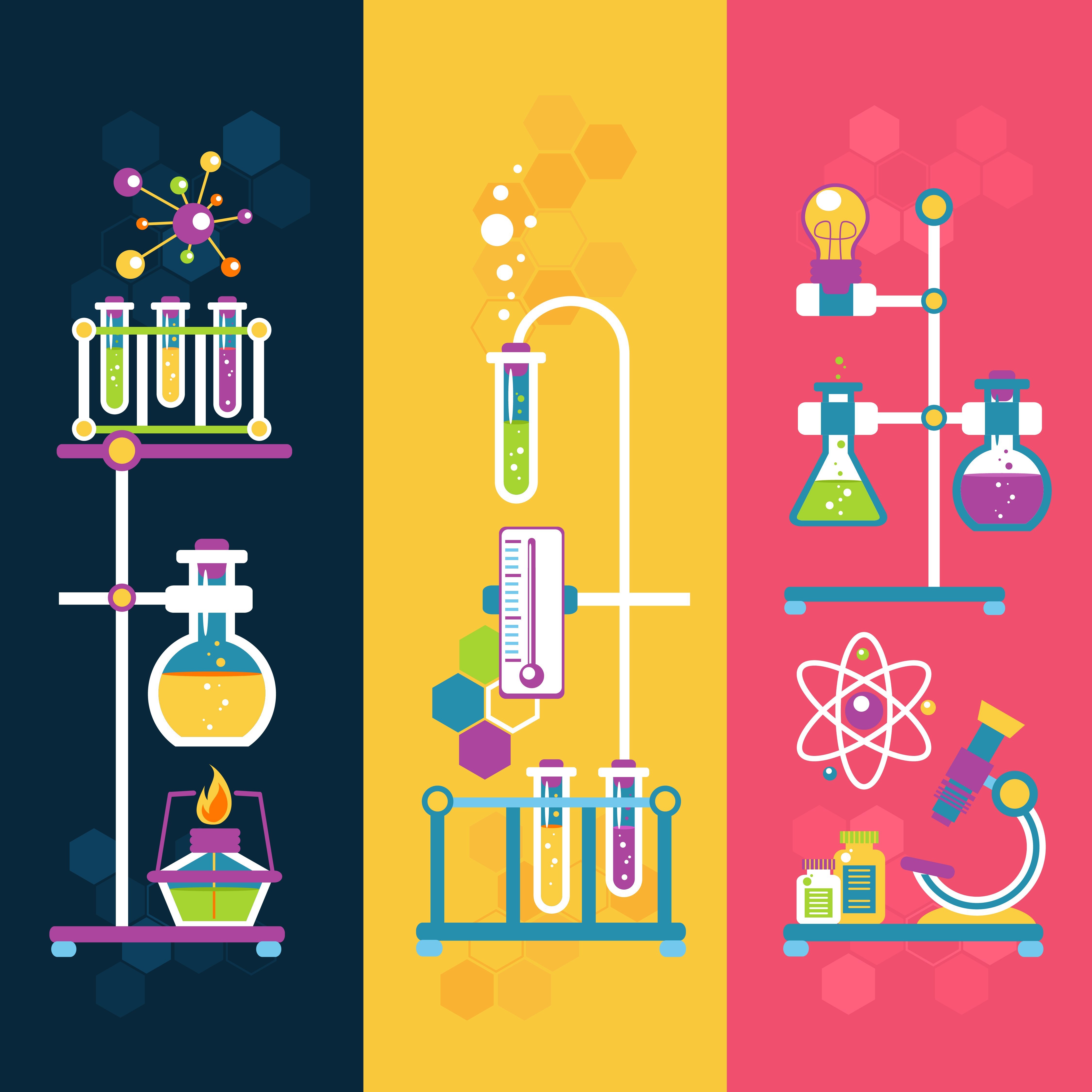 Химия плакат дизайн