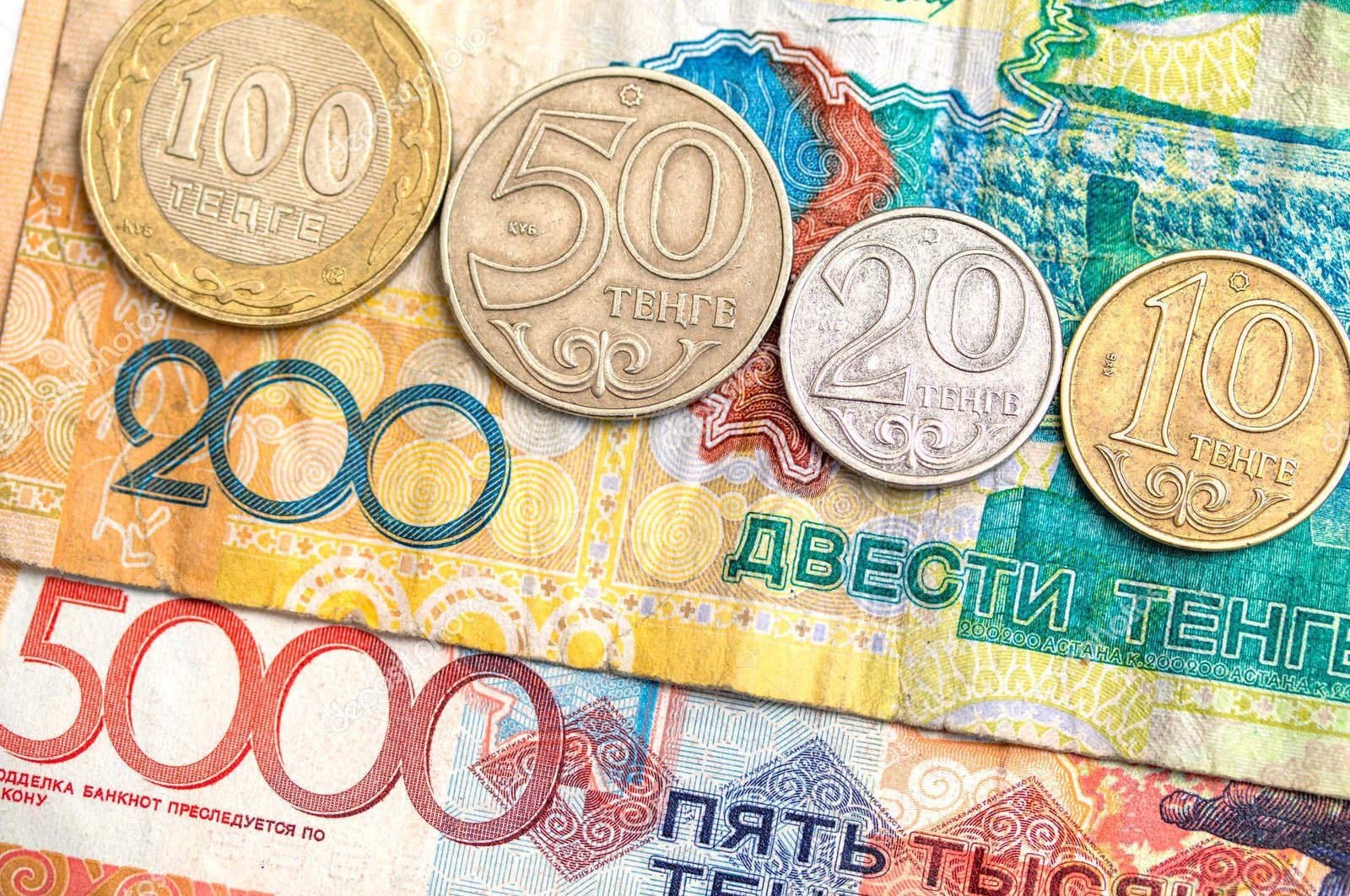 Тенге Казахстан банкноты