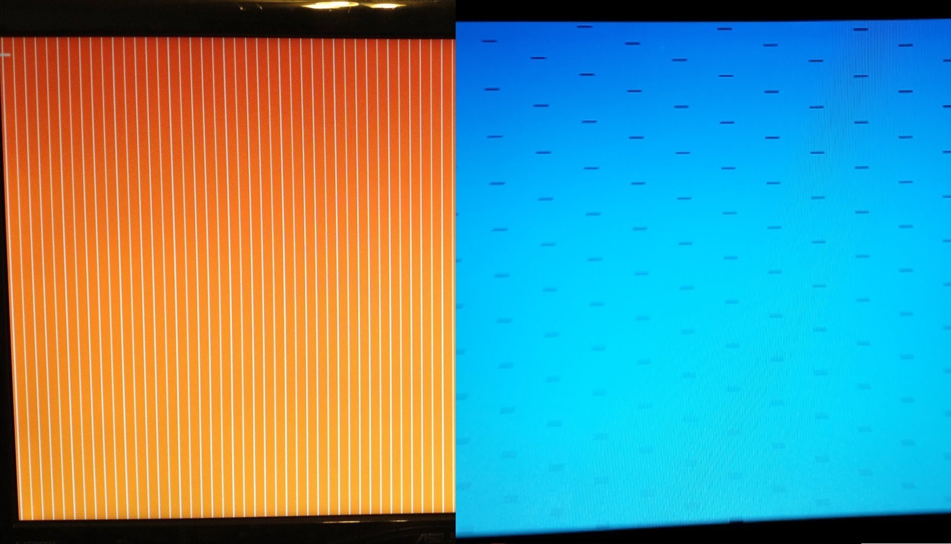 Синяя полоса на экране. Оранжевый экран виндовс 10. Полоски на экране. Оранжевые полосы на экране. Оранжевый экран с полосками.