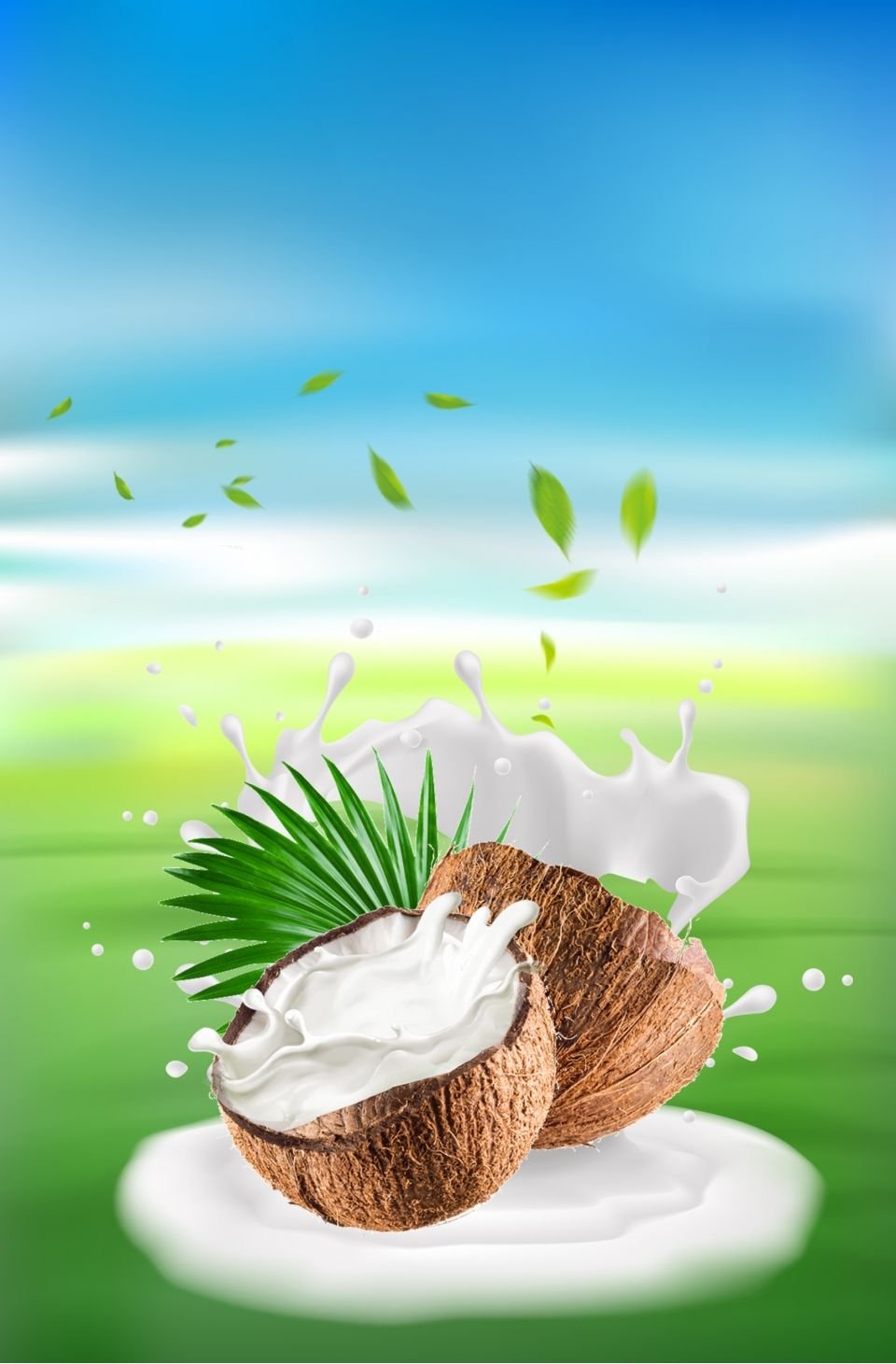 Пейзаж с кокосом