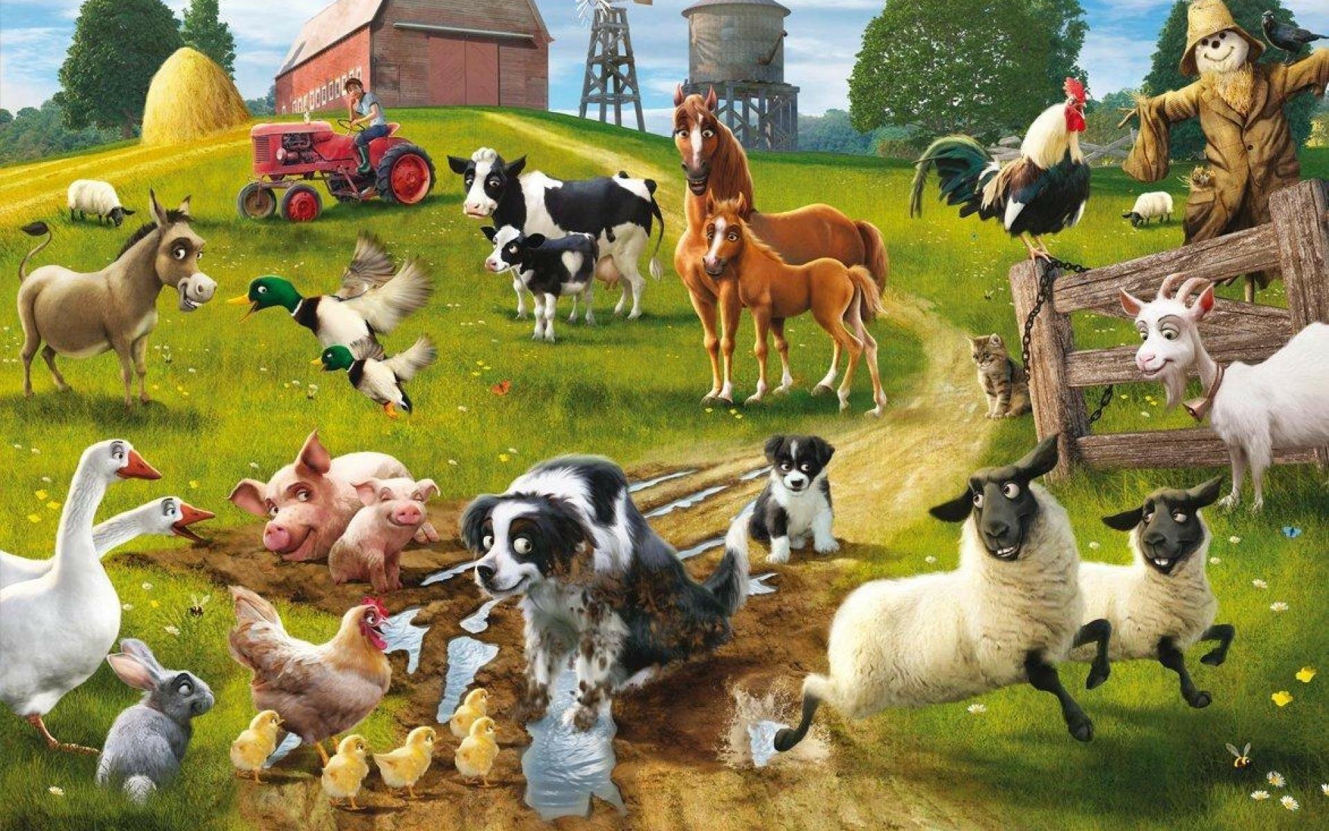 Домашние обитатели. Животные на ферме. Разные домашние животные. Домашние животные для детей. Животные на ферме для детей.