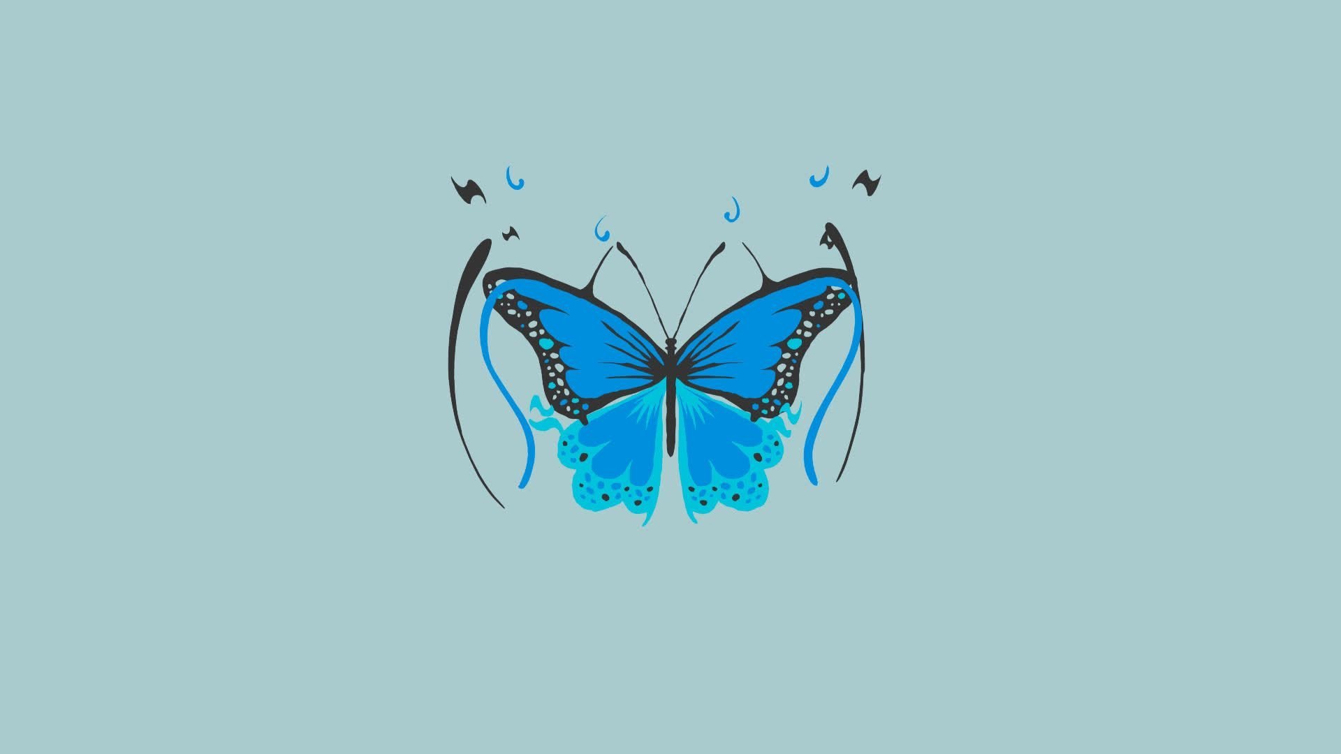Обои на телефон 24. Красивый фон с бабочками. Красивые обои с бабочками. Бирюзовые бабочки. Голубой фон с бабочками.