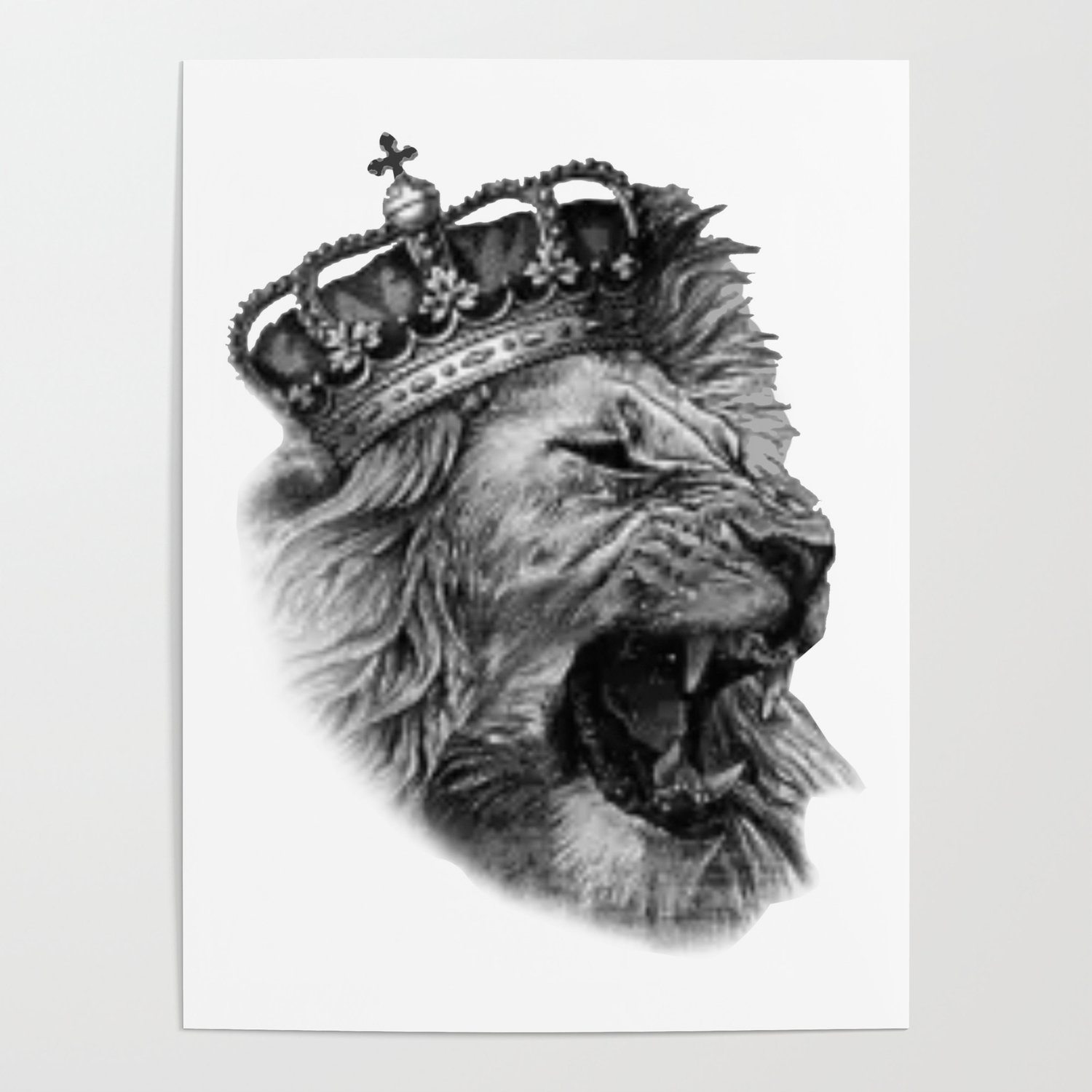 Лев с короной арт