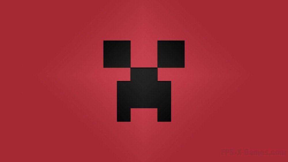 Лицо КРИПЕРА на белом фоне