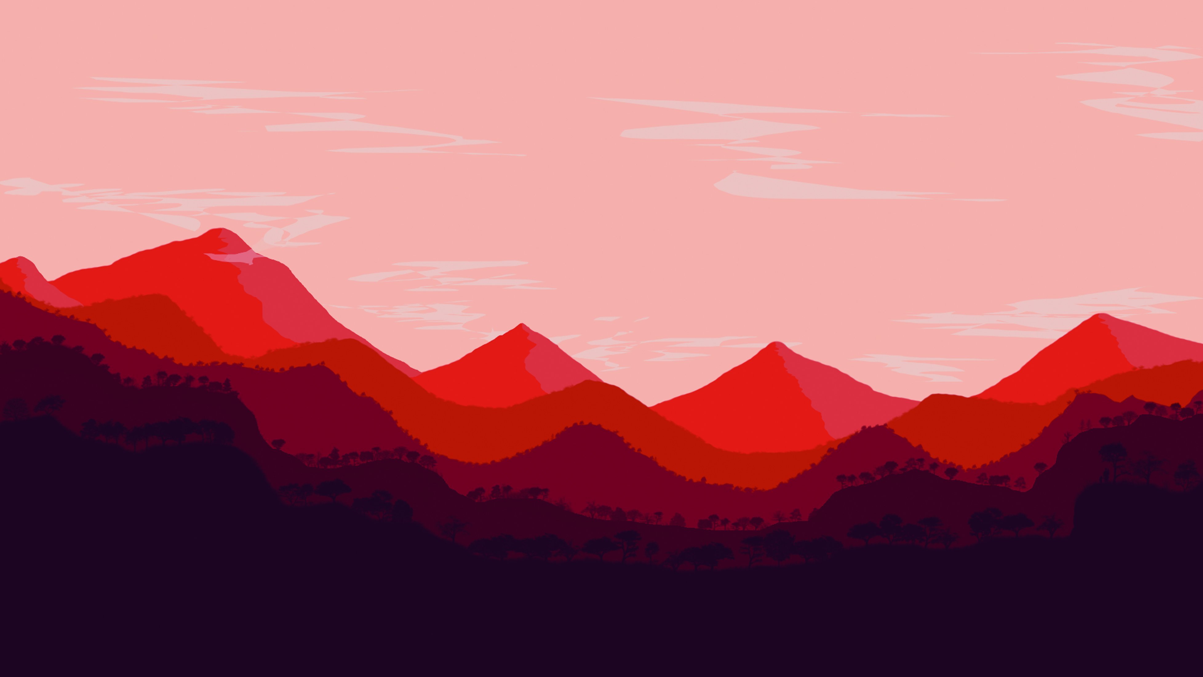 Красные горы фон