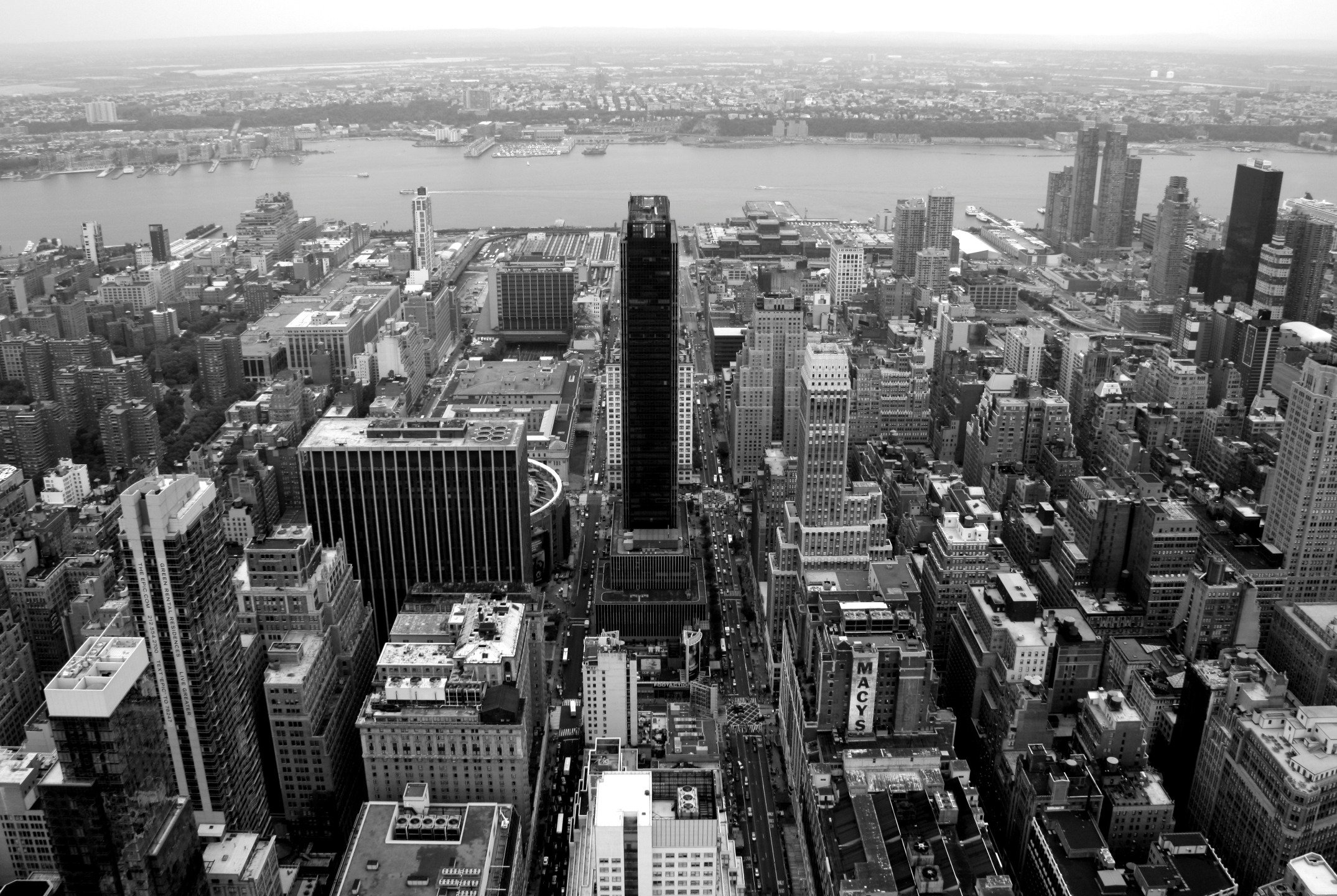 черно белая фотография города