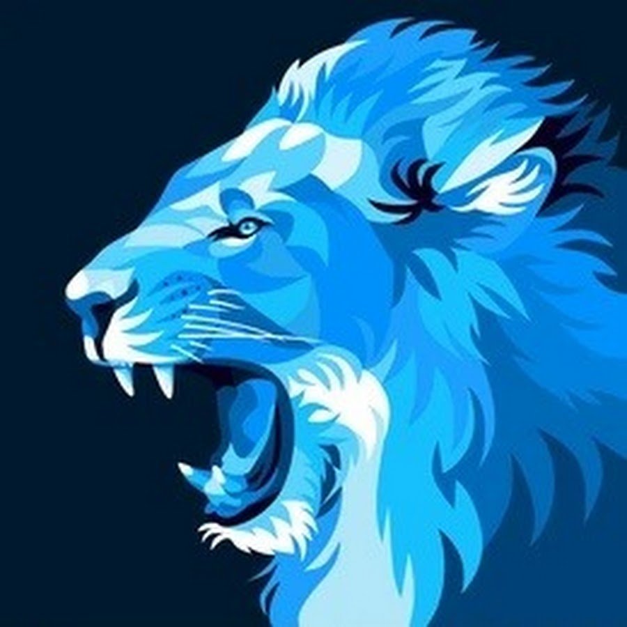 Blue Lion Moji