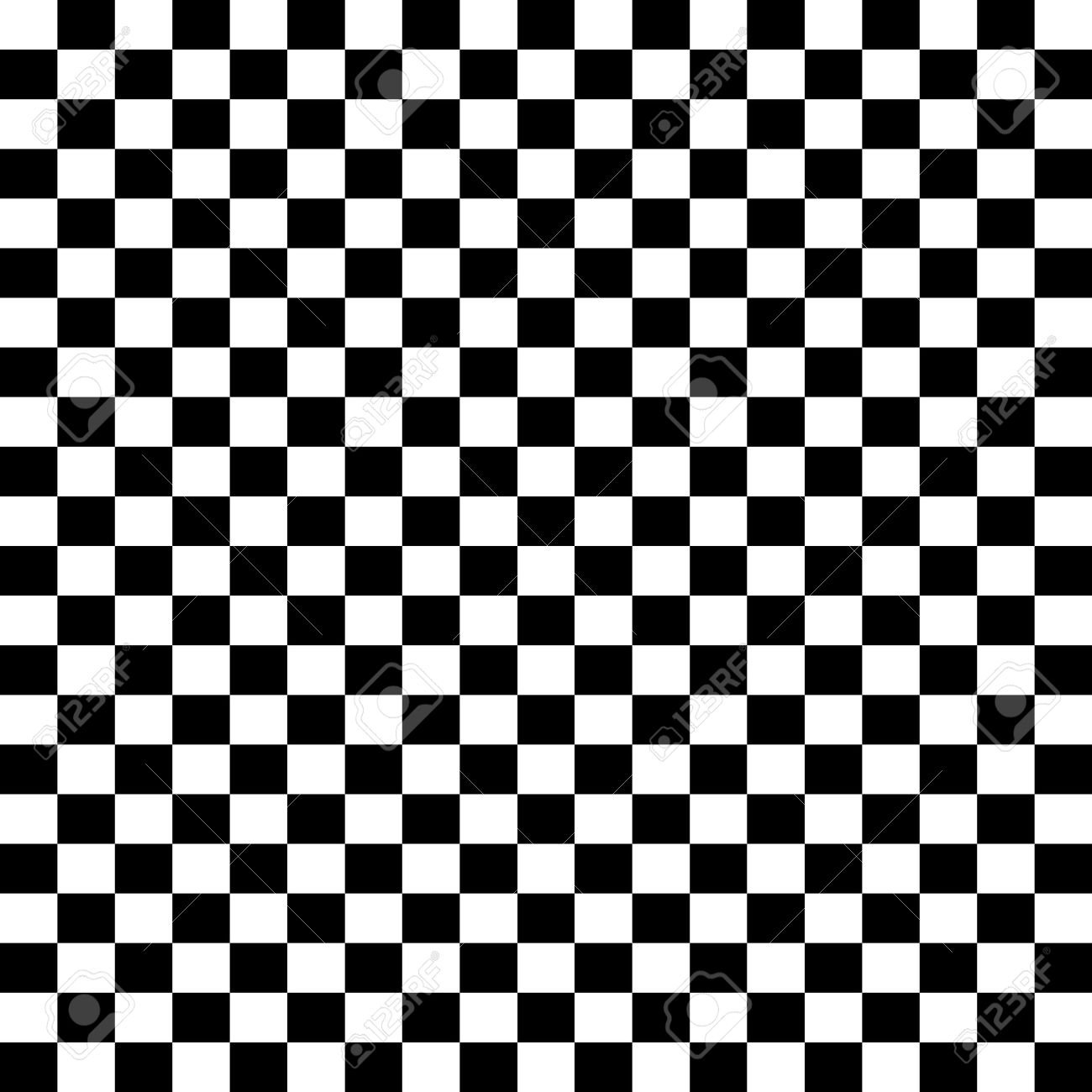 Белые чёрные квадратики в шахмотном порядке