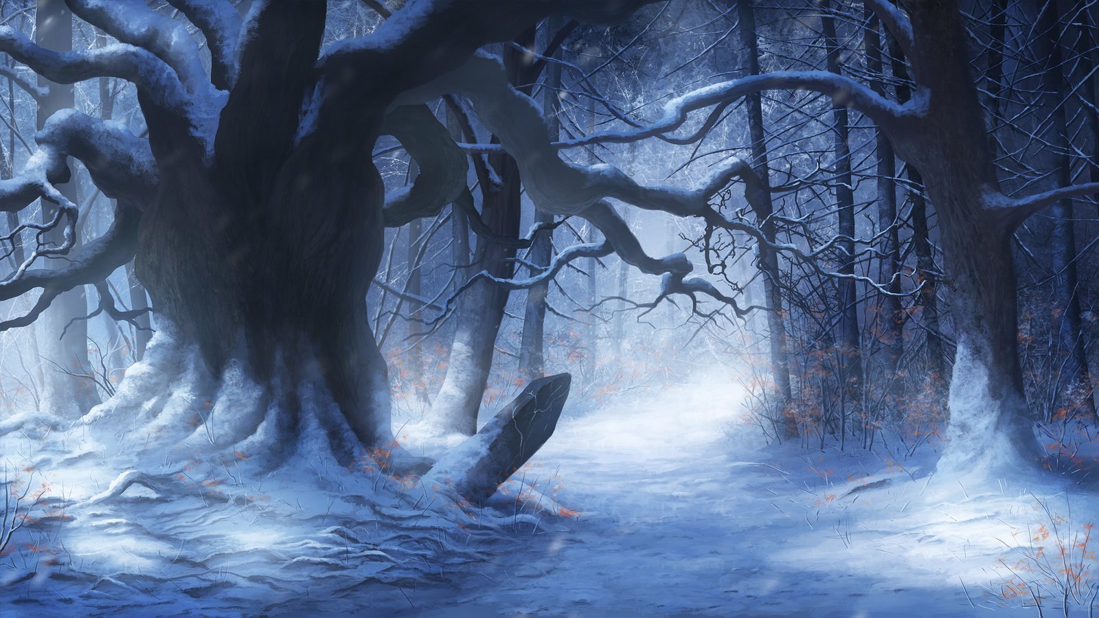 Ужасный холод. Сказочный зимний лес. Фэнтези лес. Снежный сказочный лес. Зимний лес фэнтези.
