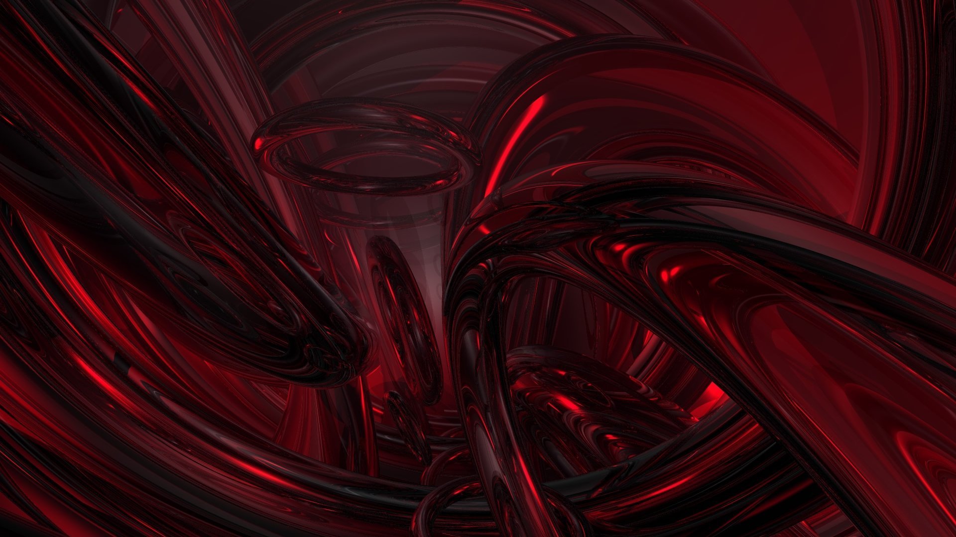 Абстракт черно красные