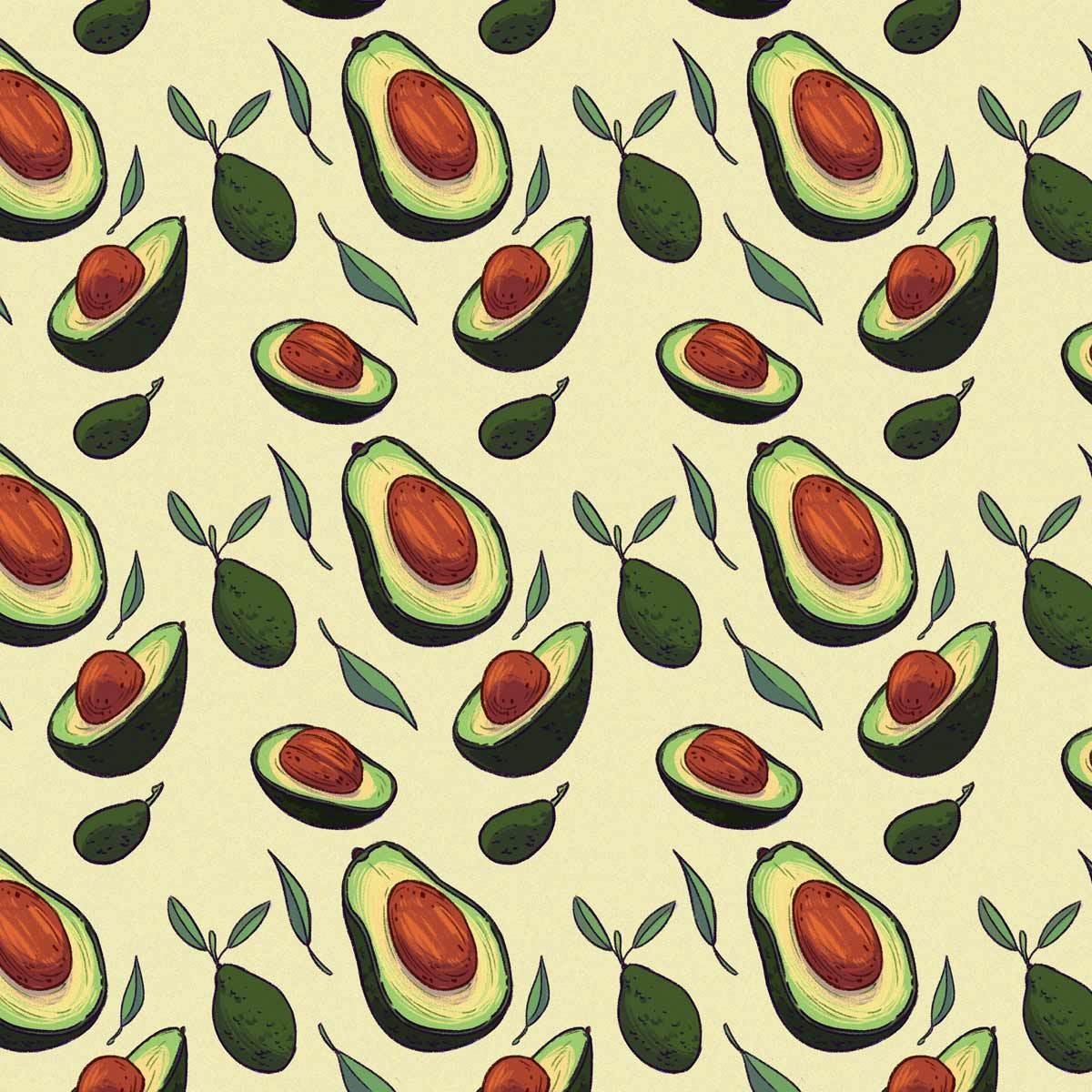 Бумага для скрапбукинга авокадо