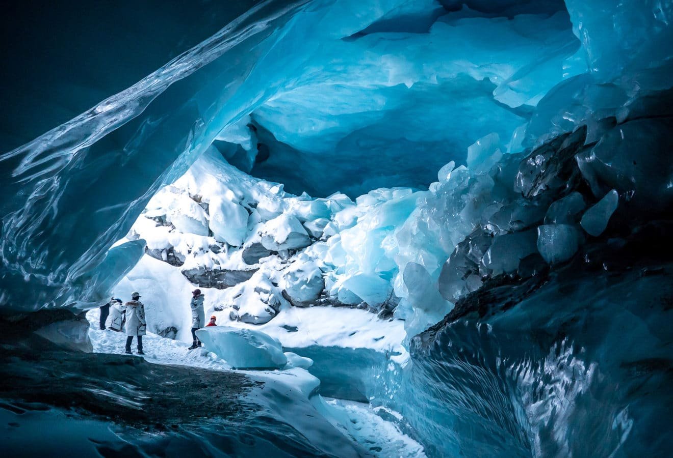 Пещера Менденхолл, Аляска зима