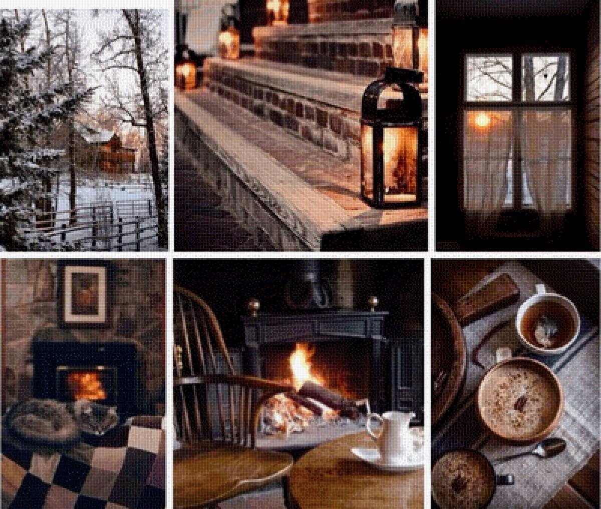 картинки уютный зимний вечер