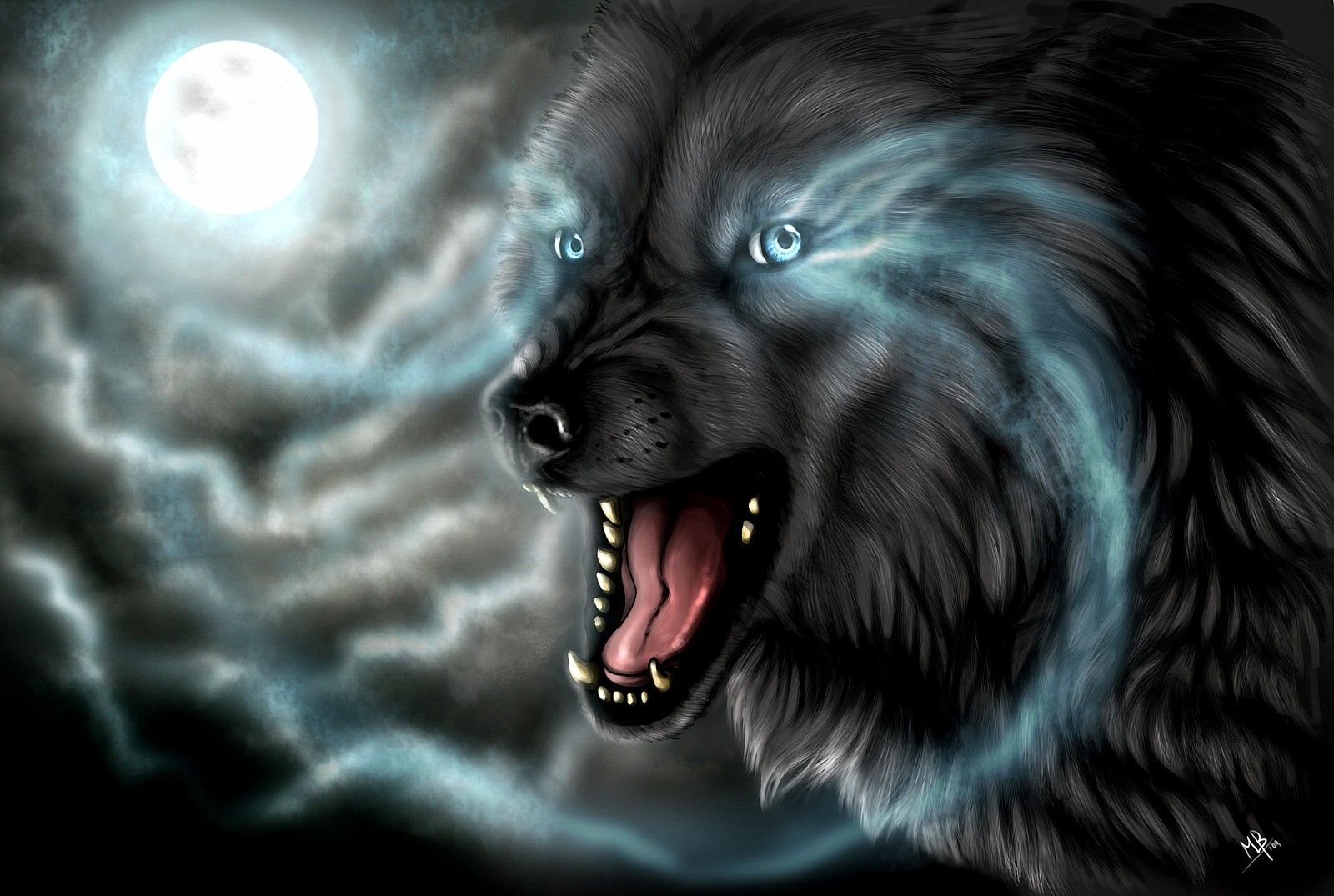 Красивые волки оборотни