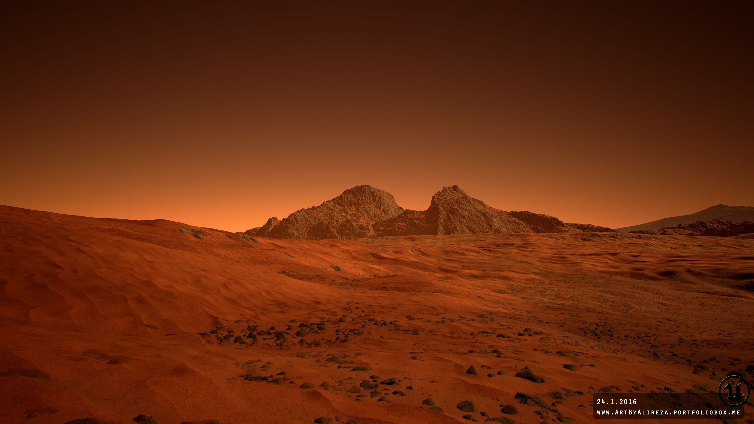 Марс Барханы пустыни
