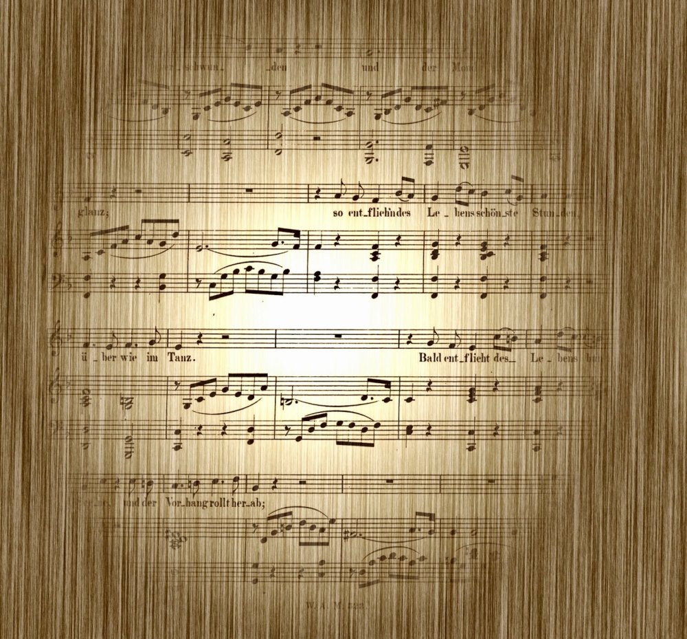 Старая Нотная бумага