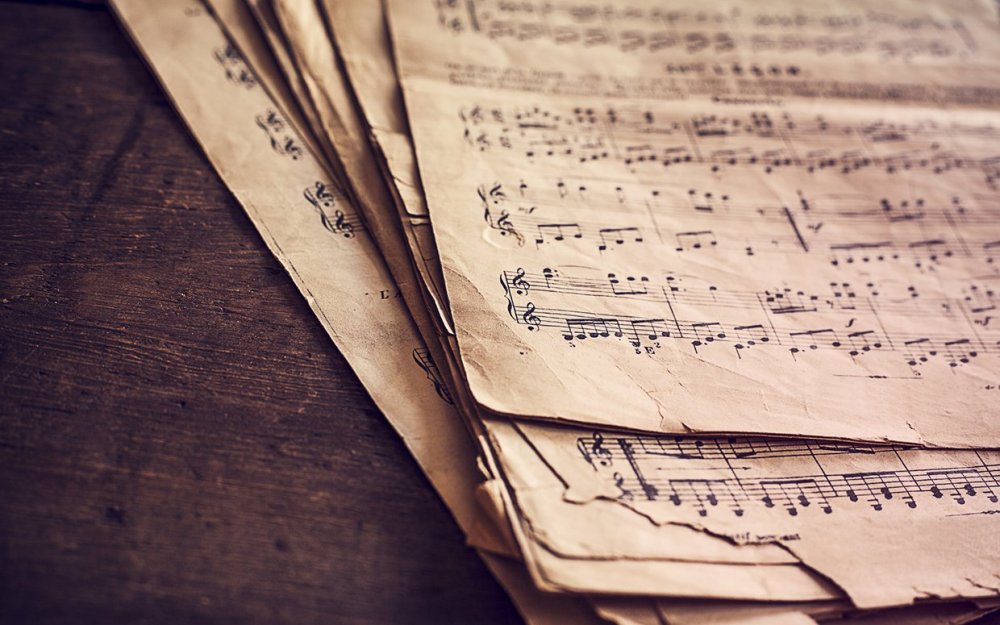 Красивый нотный лист