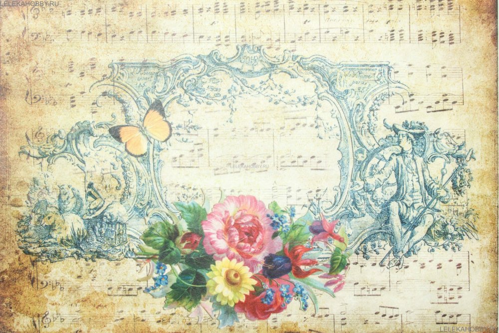 Нотная бумага для декупажа