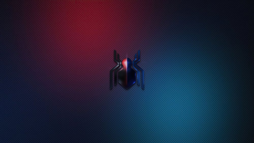 Человек паук на Красном фоне