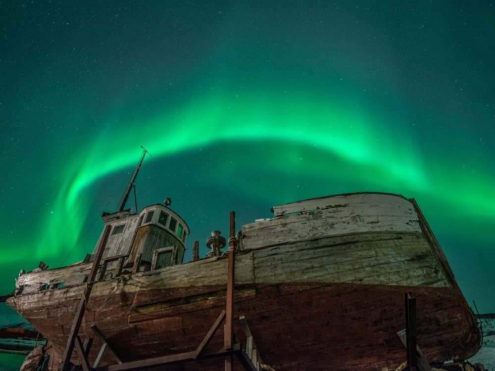 Мурманск Териберка Северное сияние