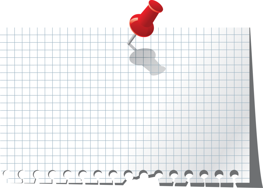 Тетрадный лист в клеточку