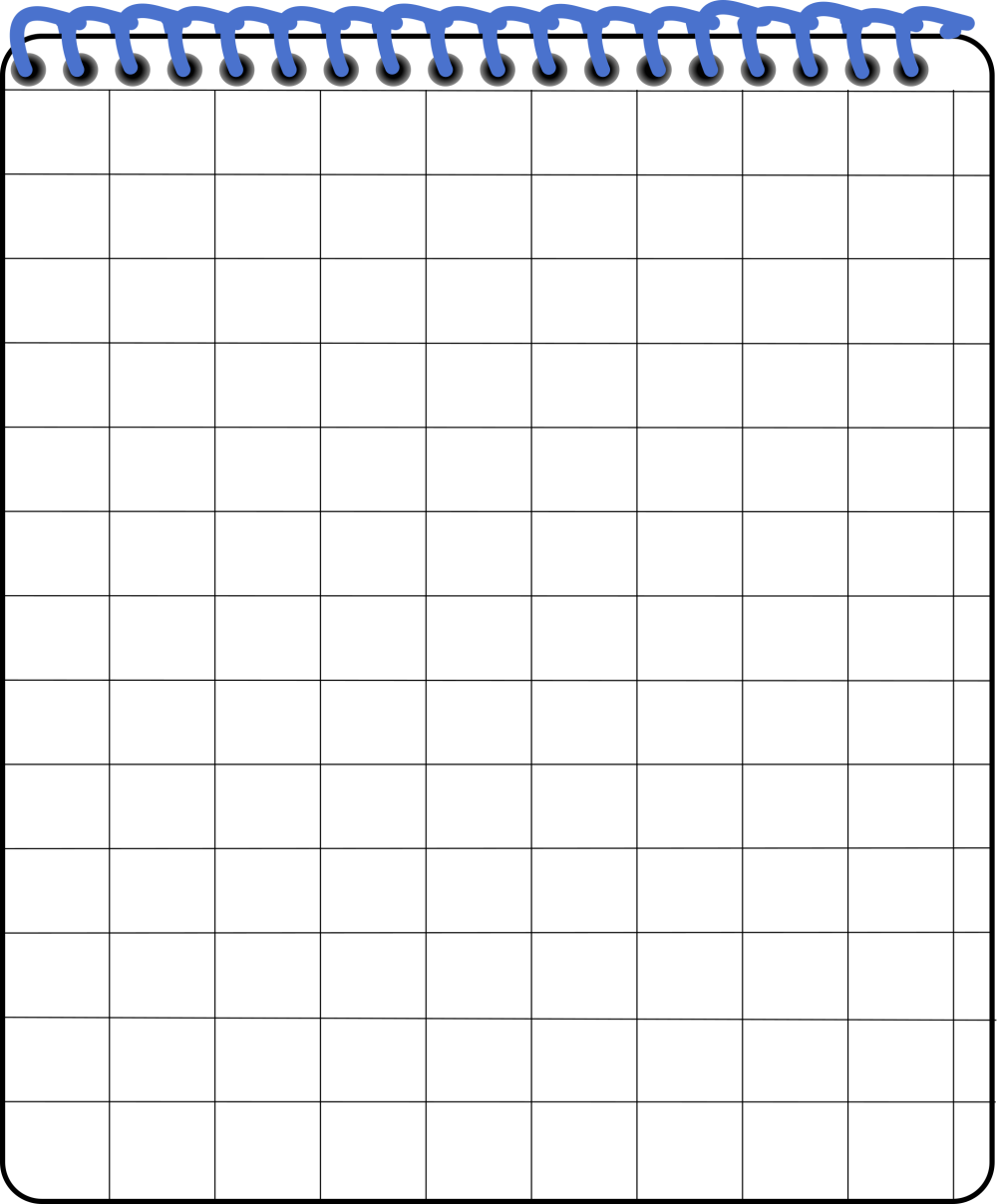 Тетрадный лист в клетку фон