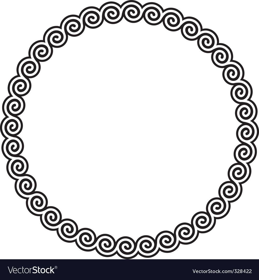 Башкирский орнамент по кругу