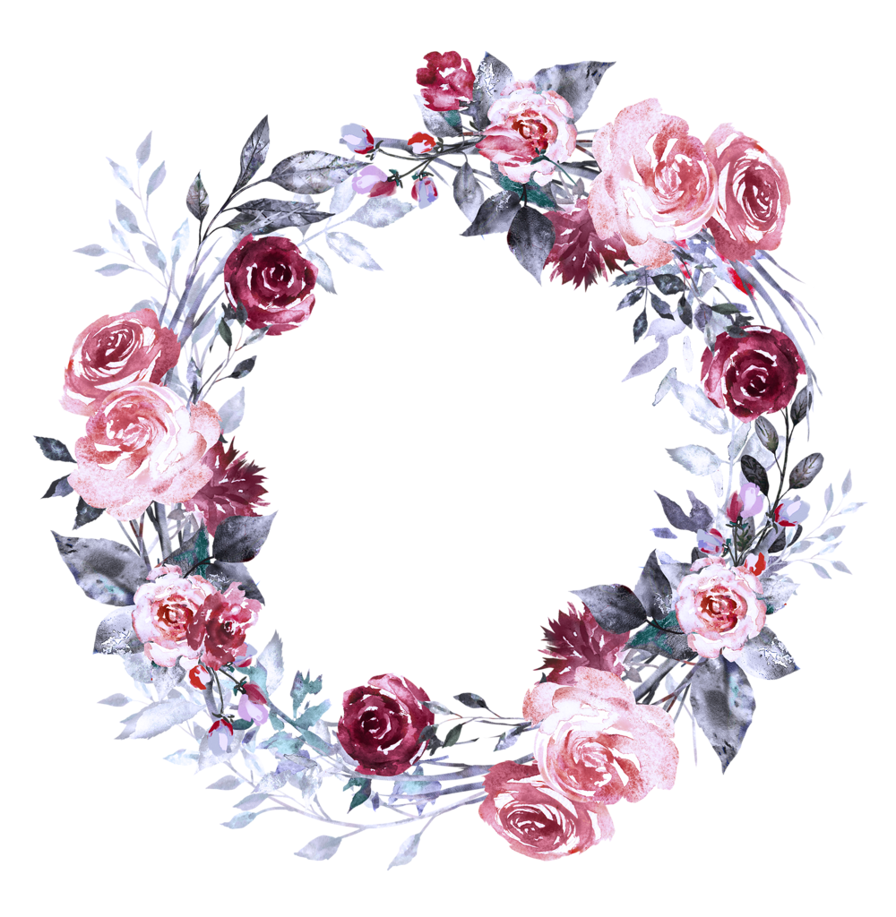 Венок акварель