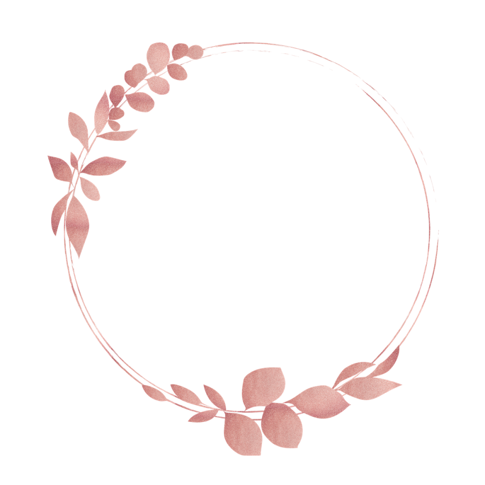 Нежная круглая рамка