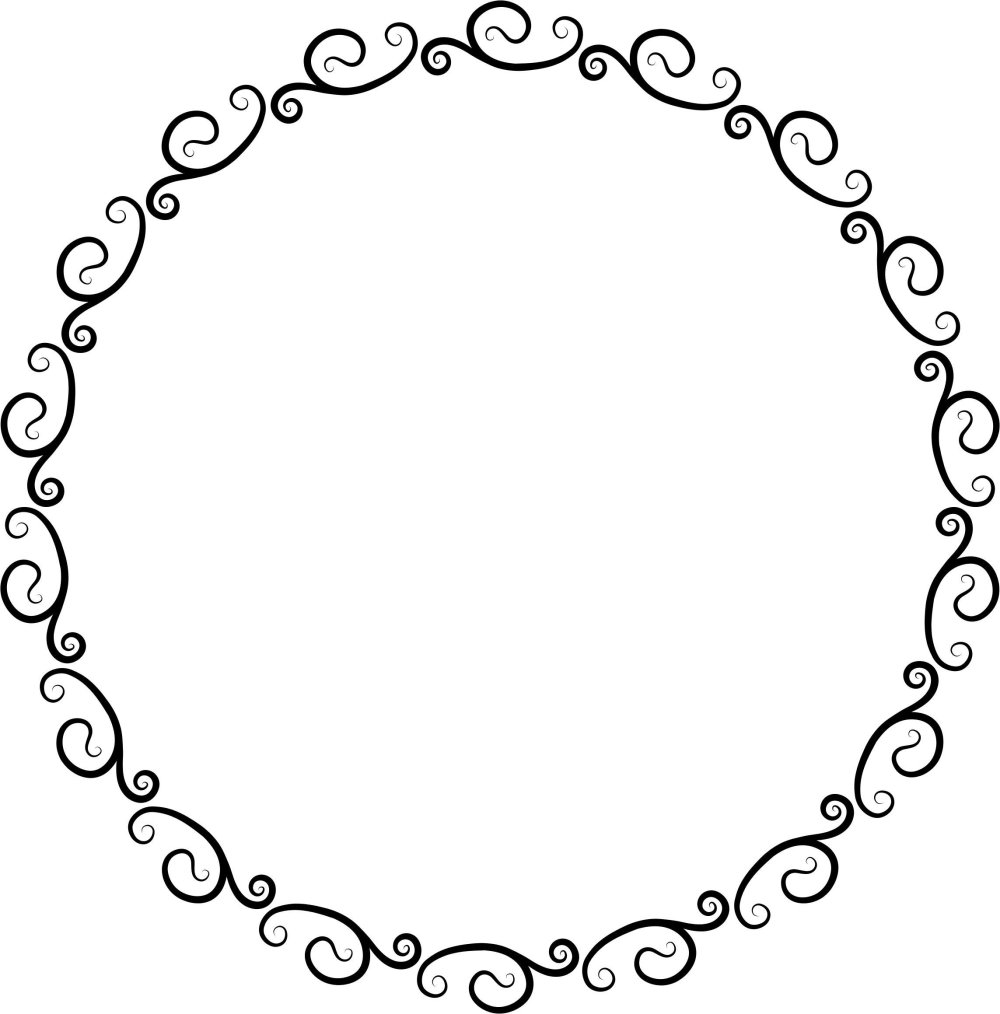 Круглая рамка