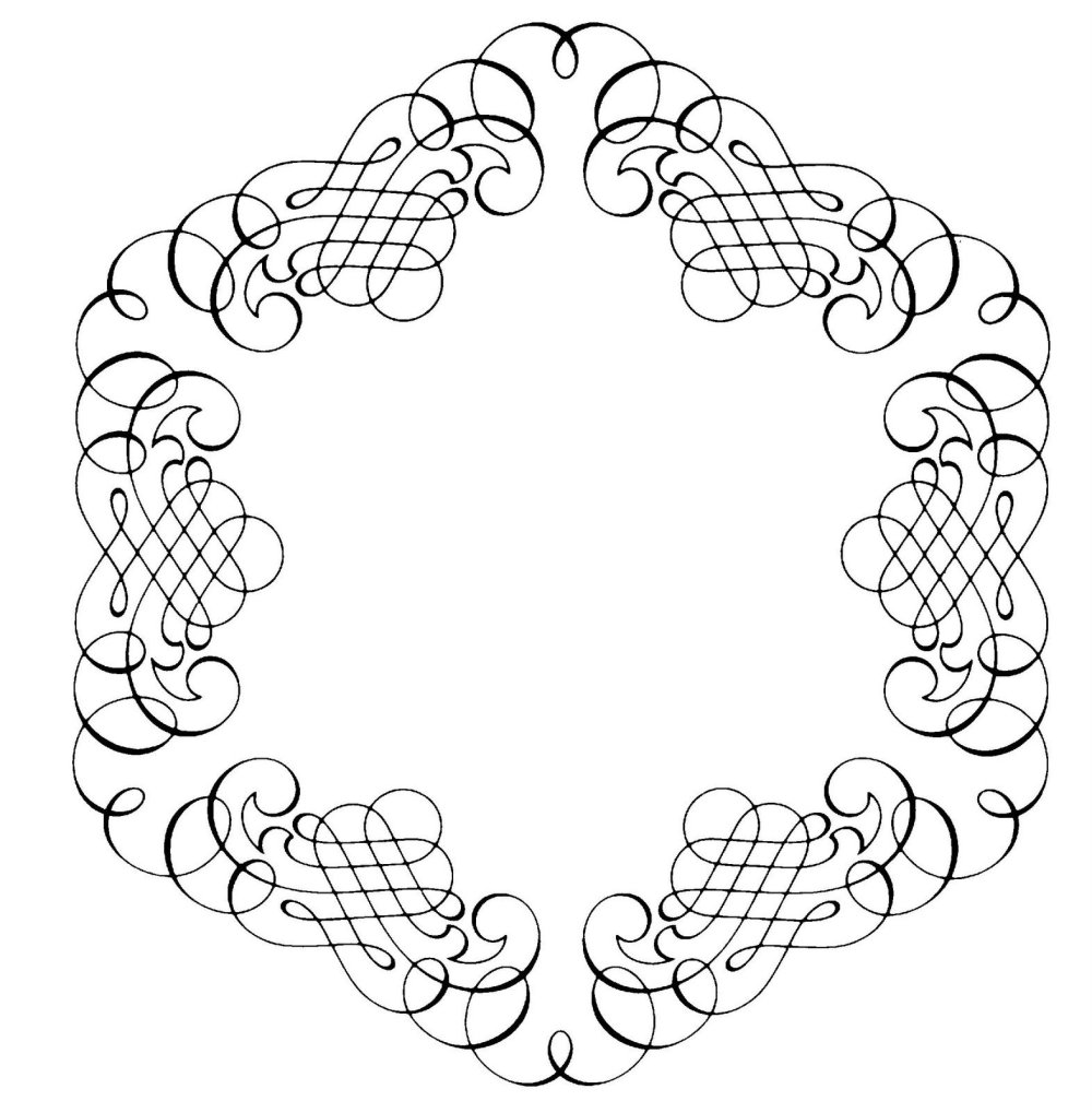 Растительный орнамент по кругу