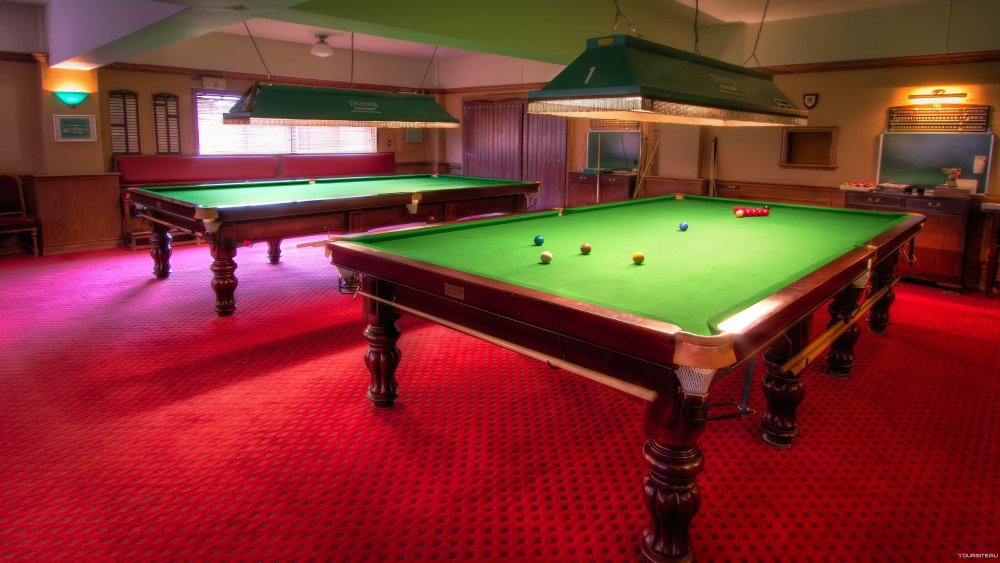 Шары на бильярдном столе